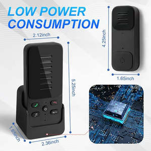Nuevo timbre de puerta de voz de Audio bidireccional alimentado por batería de baja potencia Teléfono de puerta de seguridad para el hogar timbre inalámbrico inteligente intercomunicador para el hogar - Product Image 3