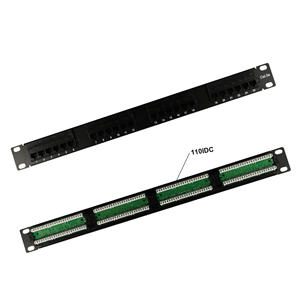 Panel de conexión Ethernet de red de instalación estándar de 24 puertos y 19 ", Cat.5E / Cat.6 UTP 110 IDC, original, de - Product Image 2