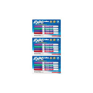 <strong>Chisel</strong> <strong>tip</strong> EXPO dry erase <strong>markers</strong> perfect for bold and fine writing - Product Image 6