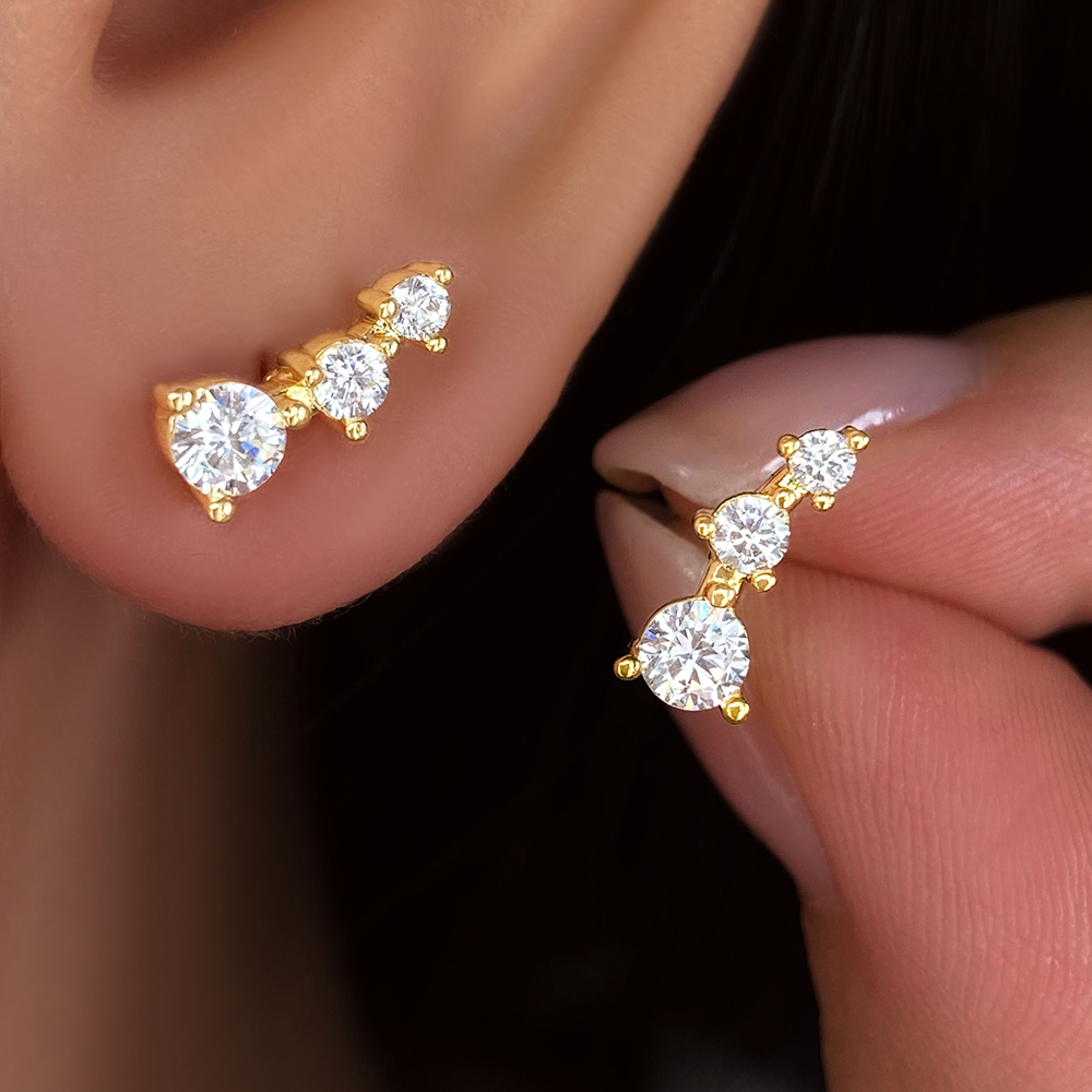 CZ clara, oro 18K