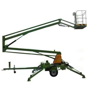 Piattaforma di lavoro aereo Diesel elettrico raccoglitore ciliegia 8m 12m 14m 16m 20m idraulico uomo ascensore rimorchio trainabile braccio Spider Lift - Product Image 2