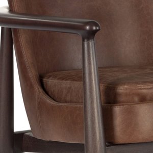Rondic Lederen Fauteuil Voor Woonkamer Comfortabele En Stijlvolle Stoel - Product Image 3