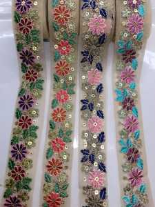 涤纶刺绣蕾丝装饰花卉作品日本著名批发工艺品<span class=keywords><strong>DIY</strong></span>