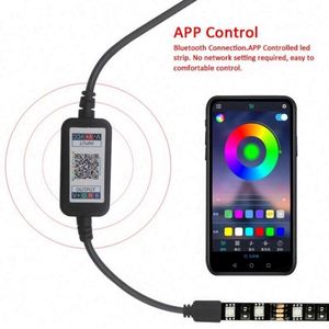 Синий зуб RGB Светодиодная лента музыкальный контроллер USB 4Pin 5V 24V Mic Mode 1600 миллионов цветов диммер мини RGB полосы света - Product Image 4