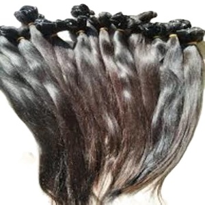 Tek çekilmiş ham bakire işlenmemiş gevşek derin dalga tarzı hint tapınak donör Remy saç ekleme ucuz toplu hindistan - Product Image 3