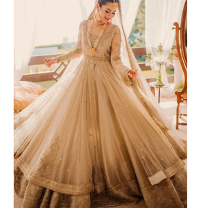 Çekici gelin parti kıyafetleri işlemeli LEHNGA CHOLI MAXI SHARARA hint ve pakistan elbiseler özelleştirilmiş kabul elbise OEM ODM - Product Image 5