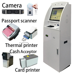 Biometrische Vingerscanverificatie Automatische Token Dispenser Kiosk Met Identiteitskaart En Paspoortlezer - Product Image 4