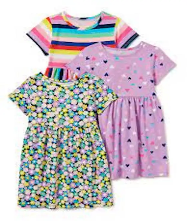 Dress 2023 pakaian bayi, gaun 100% katun bordir lengan gelembung