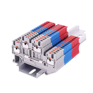 Bloque de terminales de doble capa 16A 500V Push-In RPTTB1.5 Carril DIN para aplicaciones automotrices y de resorte Hecho de PC y nailon - Product Image 5