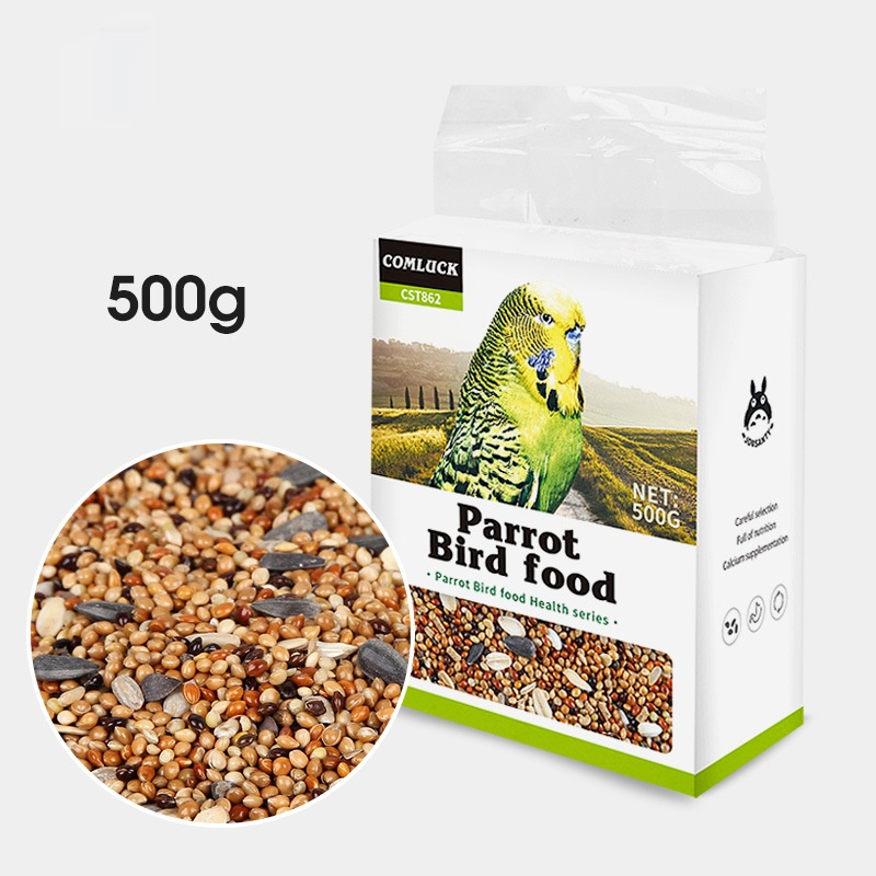 Cibo per uccelli pappagallo piccolo 500g
