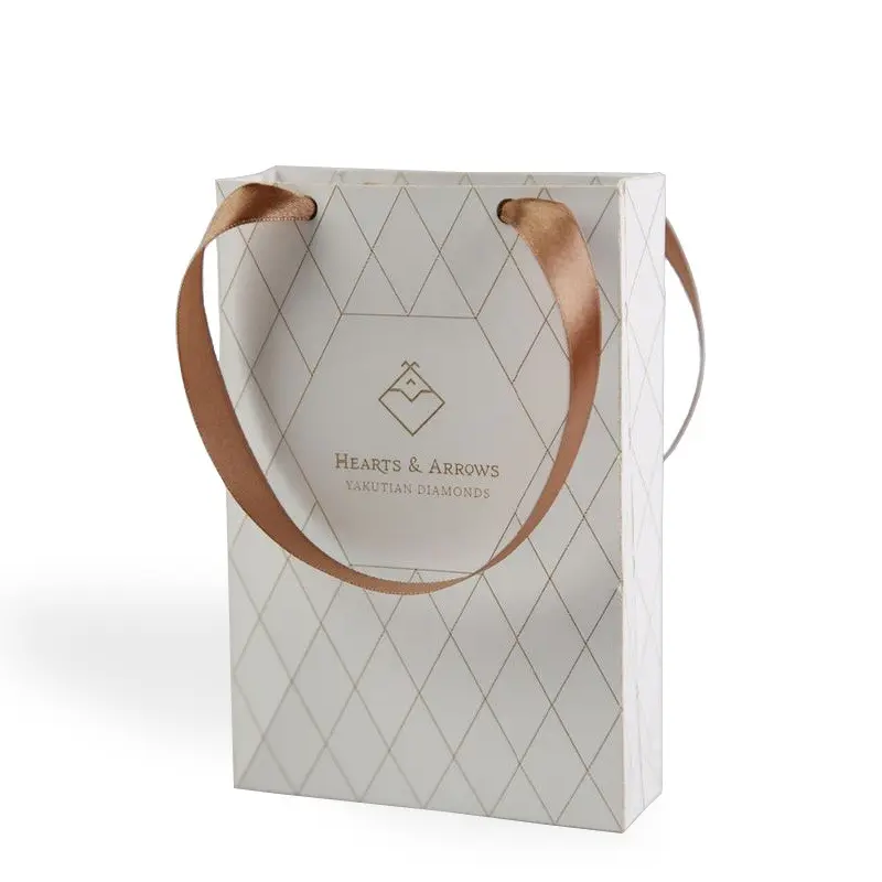 Luxury Custom Printing Wedding Shopping Perfume Clothing Jewelry Packaging Bag Small Paper Gift Bag With Your Own Logo