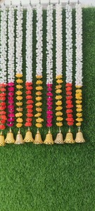 Mogra Rose String, Garland, Indian Decoration, Wall Hanging, Festival and <strong>Party</strong> Decoration, Temple Backdrop, Wedding Garlands