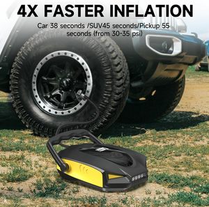 Auto-off Lạm Phát và giảm phát Inflator bơm 50psi điện động cơ kép sup máy bơm không khí cho xe ô tô, mái chèo bảng, nệm không khí, vv - Product Image 3