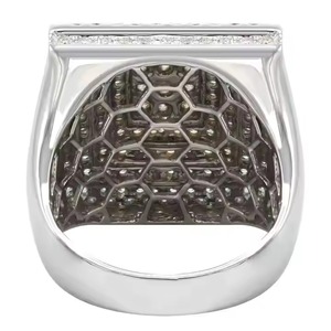 חם מכירה vvvs moissanite 925 כסף סטרלינג טבעת כסף סטרלינג מצופה זהב גברים נשים משובצת