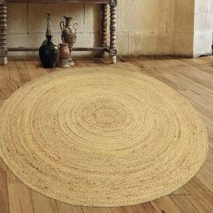 Hot Selling Indian Handwoven Round Jute Rug/Runner/Doormat/Natural Fiber Yoga <strong>Mat</strong>/Bohemian Carpet at Cheapest Price - Product Image 1