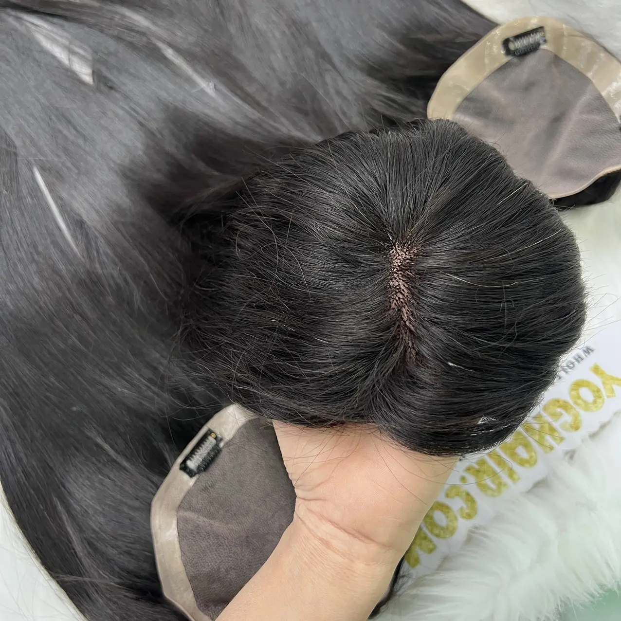 Poupee/touper chất lượng hàng đầu tóc đen tất cả các loại tùy chỉnh bao bì Remy tóc con người bán buôn