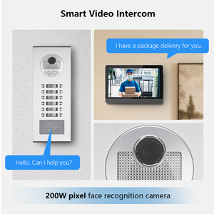 Videoportero Teléfono Red TCP Sistema de intercomunicación de edificio de timbre inteligente alimentado por batería para apartamento