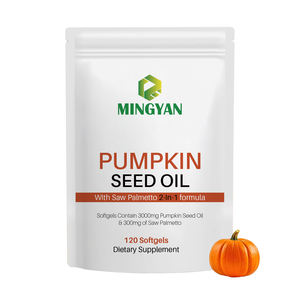 Pompoenzaadolie 3000Mg Met Zaagpalmetto Softgels-2-In-1 Formule Voor Haargroei, Gezondheidsondersteuning Voor Hart En Hersenen - Product Image 1