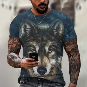 カスタムメンズ100% コットンTシャツオーバーサイズ & ルーズフィットプラスサイズ大きくて高いソリッドパターンニット素材ロゴプリント付き - Product Image 5
