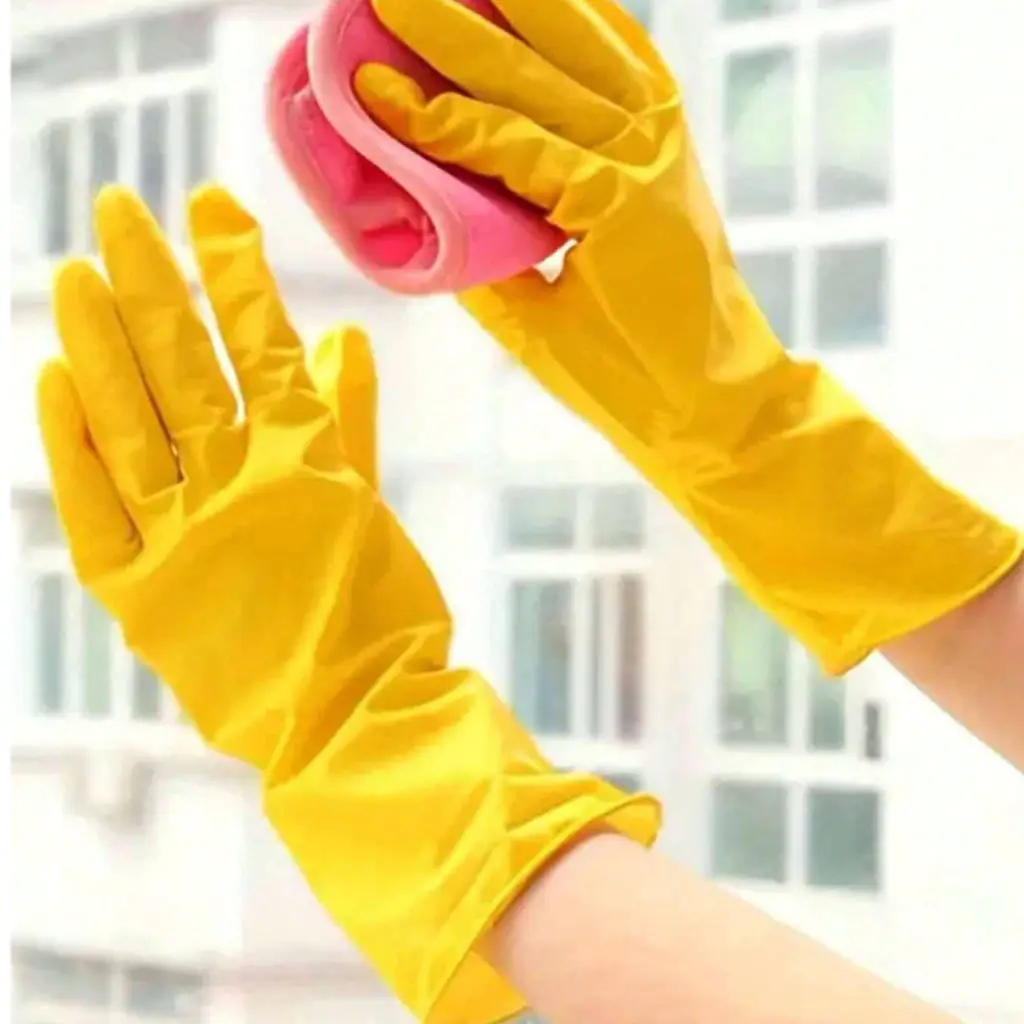 Индивидуальные чистящие черные резиновые перчатки промышленные с длинным рукавом водонепроницаемые латексные перчатки кухонные резиновые перчатки