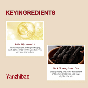 Oem võng mạc Liposome 2% huyết thanh 1oz, chiết xuất nhân sâm đen, bakuchiol, vitamin C & Peptide cho chăm sóc nếp nhăn & làm săn chắc da - Product Image 5