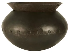 Dayanıklı kalite antik Vintage tasarım bacaklar ile pişirme Handi Pot Metal yüksek satış tencere seti ile iki grip bölümü - Product Image 5