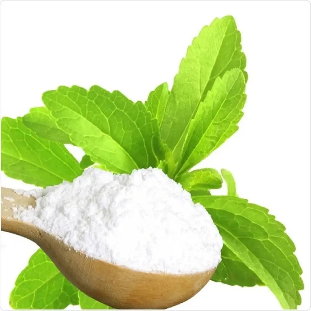 Pemanis organik riabil A 97% bubuk ekstrak daun Stevia untuk grosir dan ekspor label pribadi tersedia