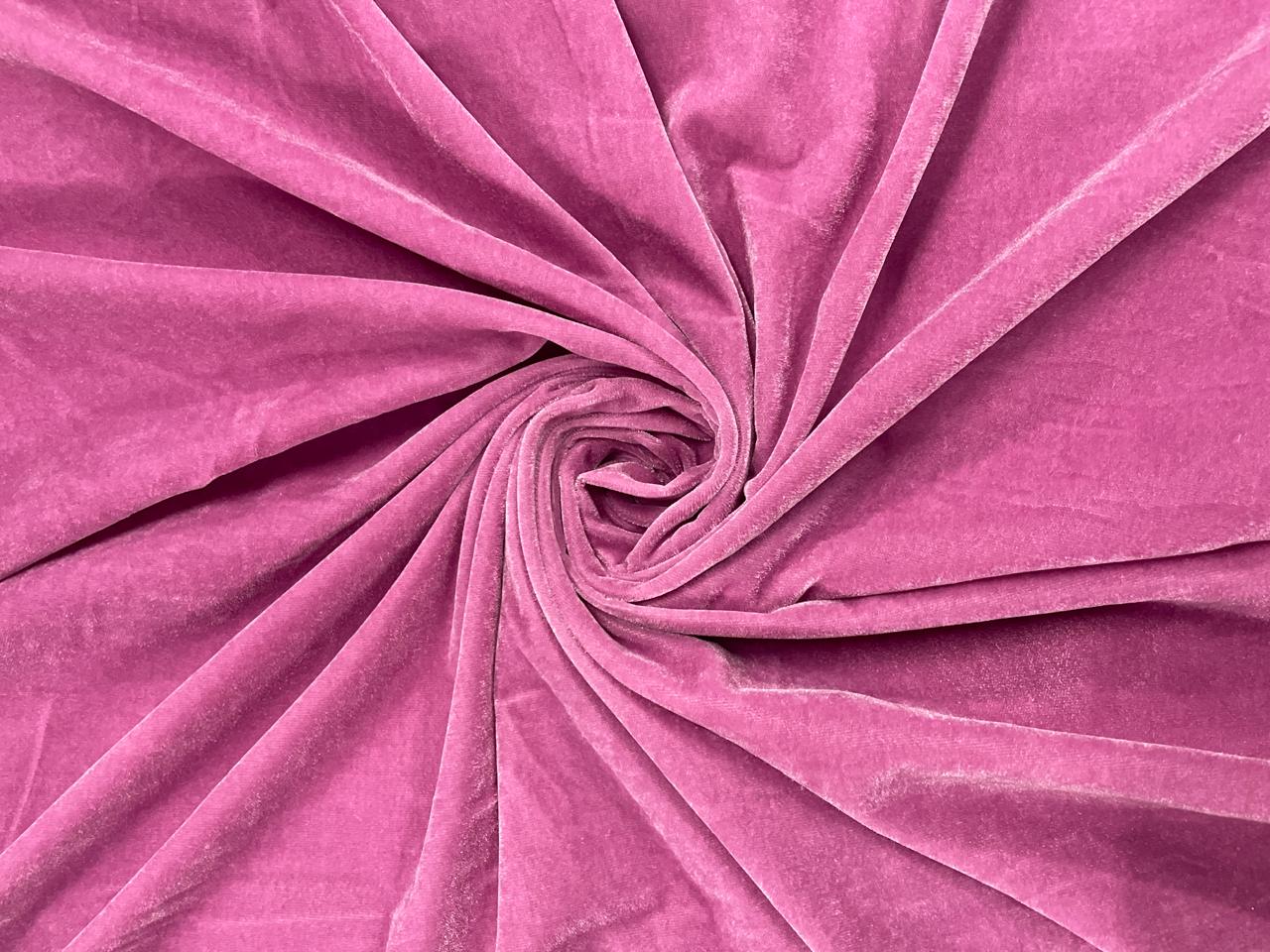 Neon pink velvet