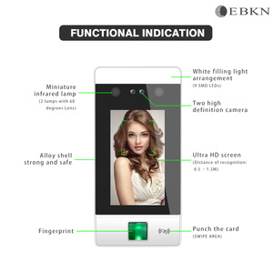 <strong>Cloud</strong> System 4.5 Inch Face Recognition Access Control Time Attendance System With <strong>Cloud</strong> Software - Product Image 4