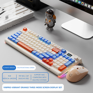 2.4G Wireless Dual Mode Knob Display Keyboard Mouse Mechanical Feel Silent Office <strong>Computer</strong> Keyboard and Mouse Set - Product Image 5