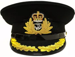 Cermonial 59cm sĩ quan Đội Trưởng Visor mũ đội quân mũ với huy hiệu - Product Image 2