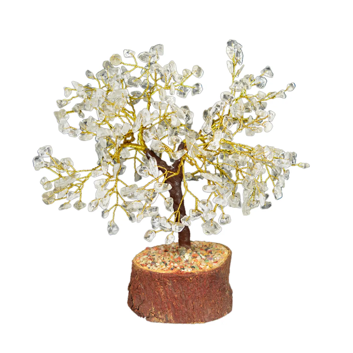 Produtos Cristal Reiki Pedra Natural Quartz Chips 300 Beads Árvore | Árvores de cristal para Reiki Cura