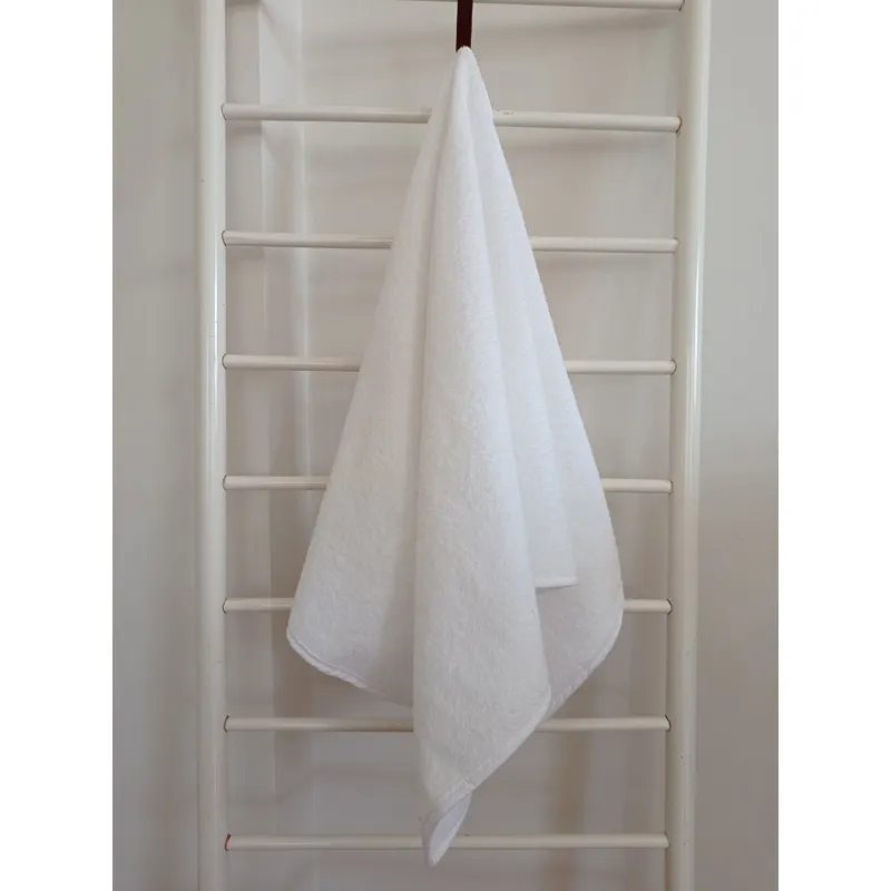Wholesale High Quality Cheap White Hand Towel, 50x90 cm, Cotton, White Head Towel, Hair Towel