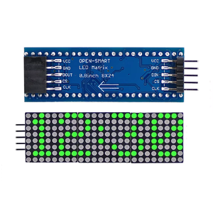 Rosso/giallo/verde/blu LED Dot Matrix 0.8 pollici 8*24 Display a cascata Driver IC MAX7219 con porta SPI per Arduino - Product Image 1