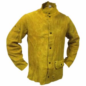 优质定制标志设计皮革安全焊接夹克工业用皮革安全夹克 - Product Image 6