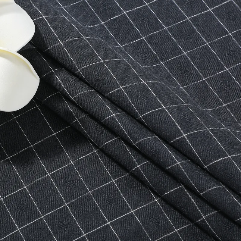 Chất lượng cao polyester bông Jacquard vải dệt Jacquard vải kẻ sọc Jacquard vải