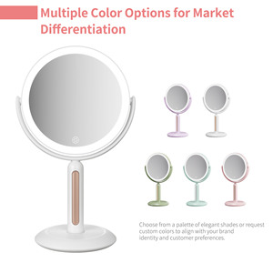 Các nhà sản xuất Loại C có thể sạc lại đèn LED trắng Vanity với vẻ đẹp chuyên nghiệp vòng gương trang điểm - Product Image 5
