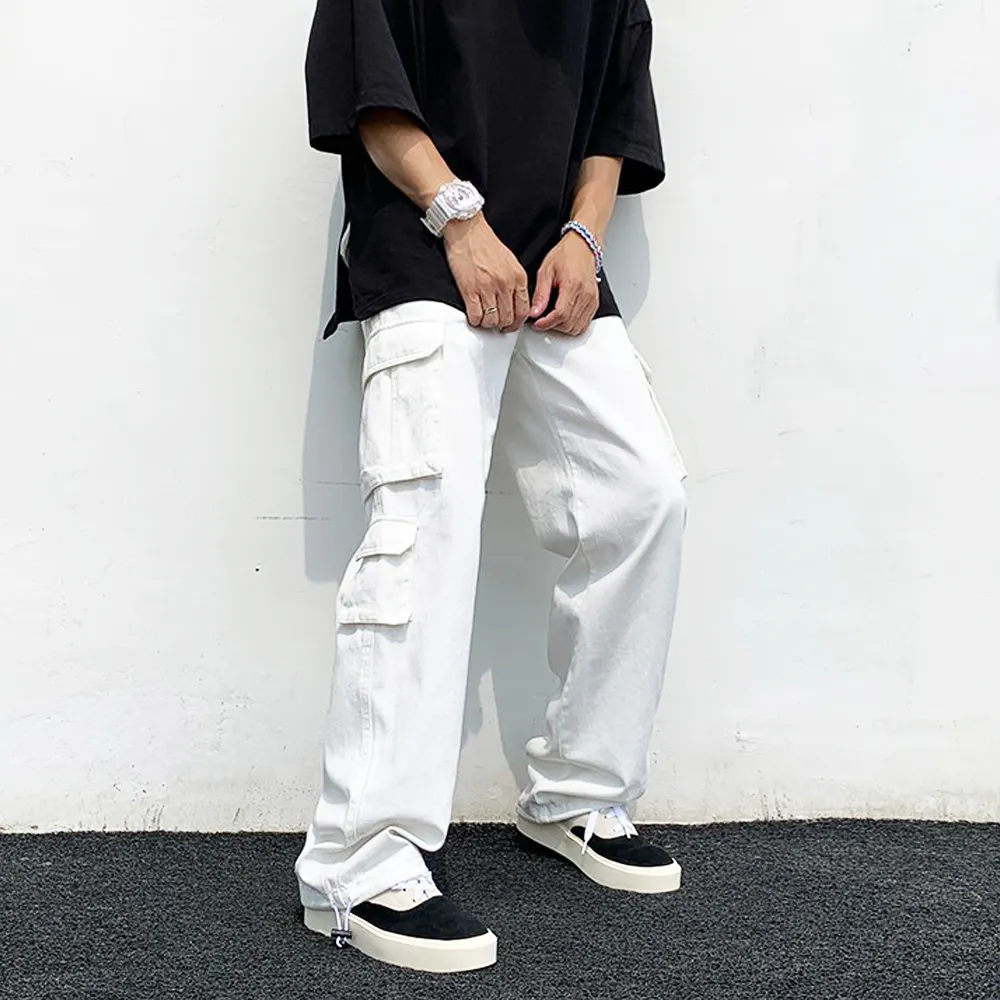 Брюки-карго мужские с несколькими карманами, модная уличная одежда, повседневные тренировочные штаны в стиле хип-хоп, джоггеры, уличные джоггеры