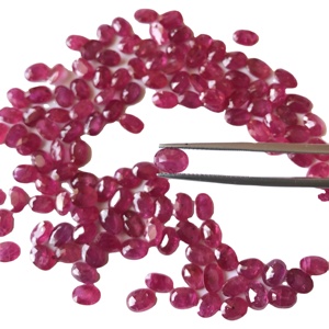 7x5mm Oval Natural <strong>Ruby</strong> Loose Gemstones Faceted Mozambique <strong>Ruby</strong> Natural Stone for Jewelry Making Wholesale <strong>Price</strong> Vivaaz Gems - Product Image 2