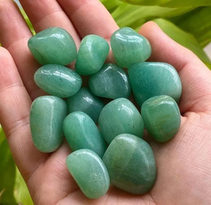 TOP QUALITY GREEN <strong>JADE</strong> TUMBLED STONE/TOP POLISHED CRYSTALS TUMBLED/GEMSTONE TUMBLE FRENG SHUI HEALING CRYSTAL FROM ELEGANT AGATE - Product Image 2