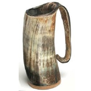 Toptan fabrika Buffalo boynuz içme kupa özel Logo ile mevcut fabrika fiyatları boynuz sofra Viking boynuz bira kupası - Product Image 3