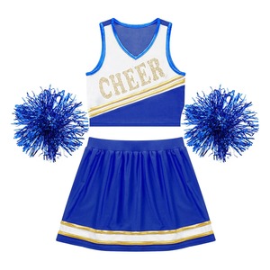 CHEER ชุดเชียร์ลีดเดอร์ประดับพลอยเทียมรูปดาวล้วนเครื่องแบบเชียร์ลีดเดอร์ชุดเชียร์ลีดเดอร์ผลิตตามสั่ง - Product Image 6