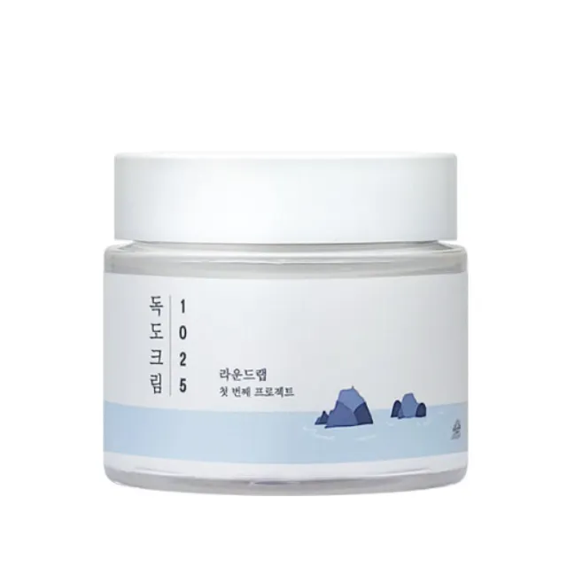 ROUND LAB 1025 DOKDO Cream Cuidado DE LA PIEL coreano Hidratante suavizante de larga duración Fortalecimiento de la barrera de la piel Crema hidratante 80ml