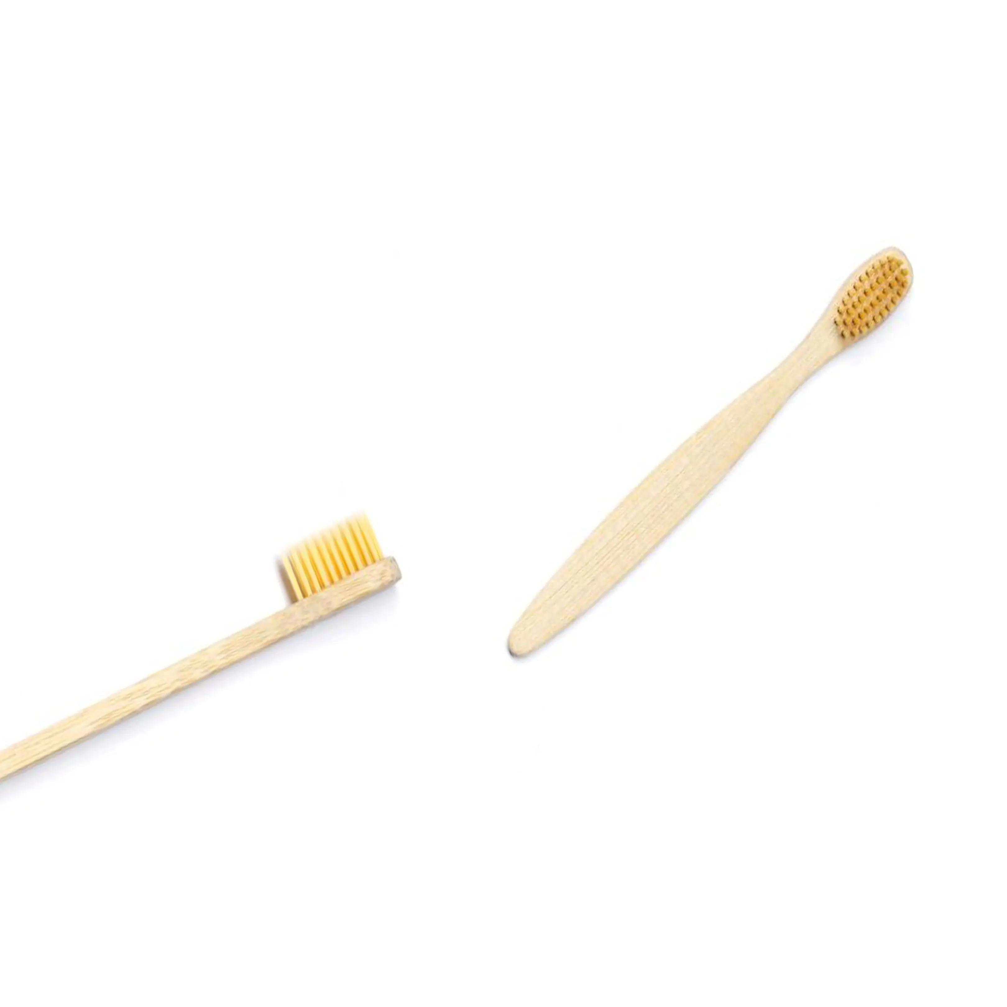 치간 브러쉬 치과 일회용 퇴비, 일회용-대나무 손잡이 1.1-1.3cm 너비 14.5-19.0 cm 높이