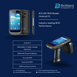 工業用頑丈RFIDリーダーマルチプラットフォームサポートBluetooth USB & RS-232接続で安い価格 - Product Image 1