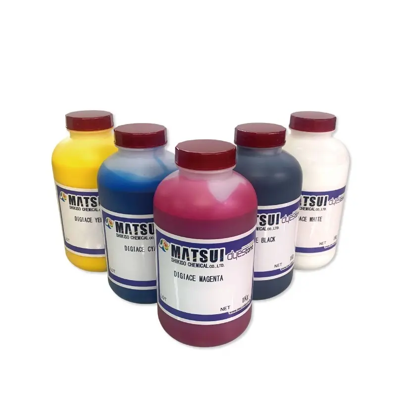 Water-based pigment ink for inkjet printers  DTF  and DTG dtf pigment ink