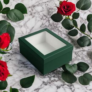 Caja de embalaje de papel personalizada con ventana transparente Caja de regalo de cartón rígido ecológico para cosméticos de panadería y exhibición minorista - Product Image 1