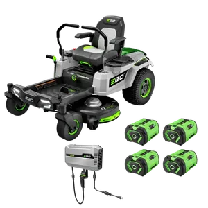 Egos 42 güç + Z6 sıfır dönüş çim biçme makinesi (4) 10 0 Ah piller ve 1600W şarj cihazı