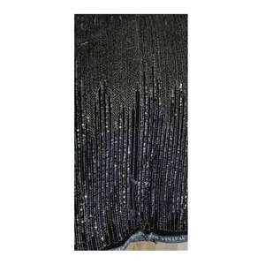 独特设计的纺织原料刺绣天鹅绒面料，用于批量生产男装 - Product Image 1
