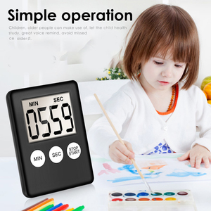 Vendita calda rotonda rotante SeHigh di qualità LCD digitale cucina conto alla rovescia di allarme con supporto bianco Timer cucina pratico - Product Image 5